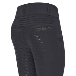 Leggings da equitazione Imperial Riding Shiny Sparks FullGrip Nero