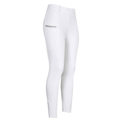Leggings da equitazione Imperial Riding Shiny Sparks FullGrip Bianco