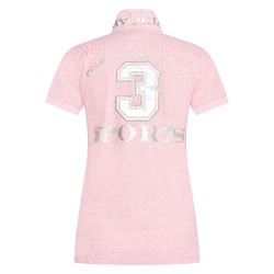 Maglietta polo Favouritas EQ HV Polo Miscela rosa potente