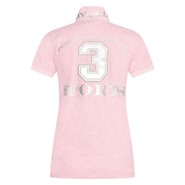 Maglietta polo Favouritas EQ HV Polo Miscela rosa potente