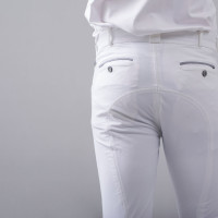 Pantaloni da equitazione Kingsland KlKolton con rinforzi da uomo Bianco