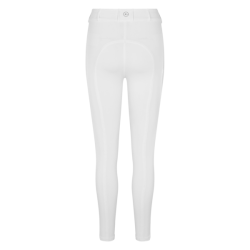 Pantaloni da equitazione Kingsland KLkaya con grip al ginocchio da donna Bianco