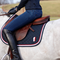 Pantaloni Kingsland KLkayce grip al ginocchio in finto jeans da donna Jean scuro Blu marino