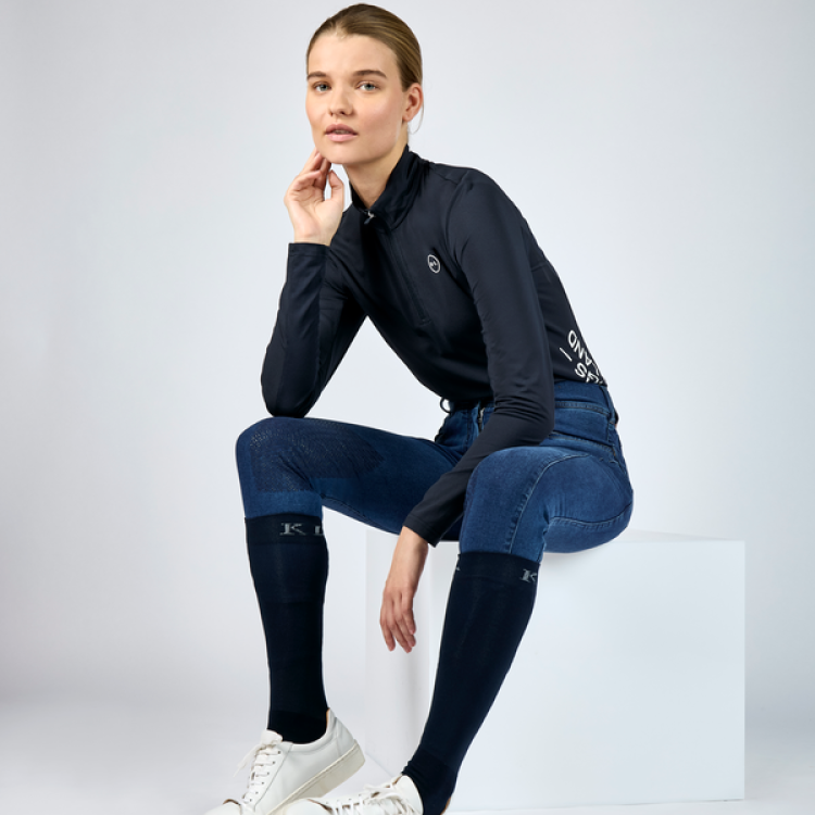 Pantaloni Kingsland KLkayce grip al ginocchio in finto jeans da donna Pantaloni Kingsland KLkayce grip al ginocchio in finto jeans da donna