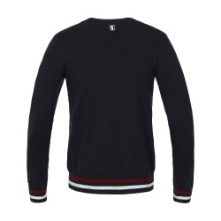 Maglione Kingsland Classic con scollo a V in maglia da uomo Marina Blu marino