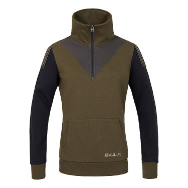 Felpa Kingsland da donna con mezza zip