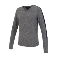 Pull Kingsland KLfia tricoté à col en V femme Gris foncé