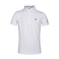 Camicia da gara Kingsland Classic maniche corte Junior Ragazzi Bianco
