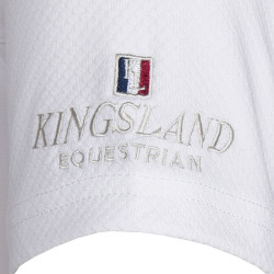 Camicia da gara Kingsland Classic maniche corte Junior Ragazzi Bianco