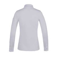 Camicia da concorso Kingsland Classic a maniche lunghe con collo alto da donna Bianco Camicia da concorso Kingsland Classic a maniche lunghe con collo alto da donna Bianco