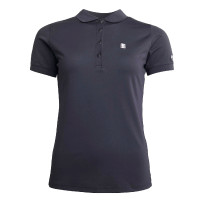 Polo da donna Kingsland Classic Piqué Nero Polo da donna Kingsland Classic Piqué Nero