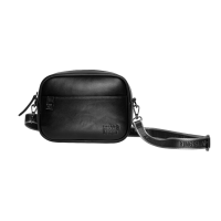 Borsa Kingsland KLflavia con logo in rilievo Nero