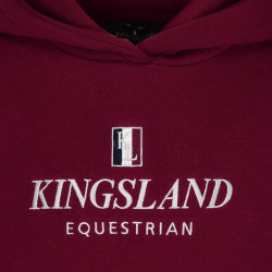 Felpa Kingsland Classic Junior Borgogna nuovo KL Bordeaux Felpa Kingsland Classic Junior Borgogna nuovo KL Bordeaux
