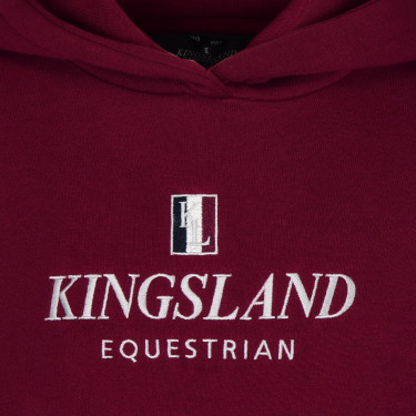 Felpa Kingsland Classic Junior Borgogna nuovo KL Bordeaux Felpa Kingsland Classic Junior Borgogna nuovo KL Bordeaux