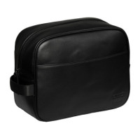 Beauty case KLfawn Kingsland con logo in rilievo Nero Beauty case KLfawn Kingsland con logo in rilievo Nero