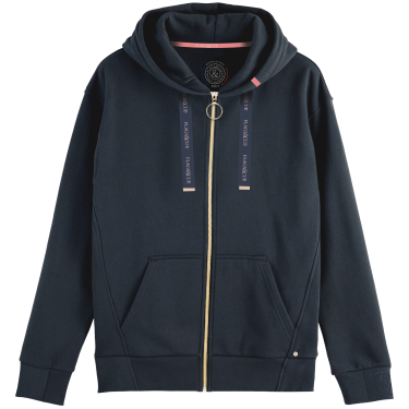 Felpa con cappuccio Flags & Cup da donna Lomita Marina Blu marino