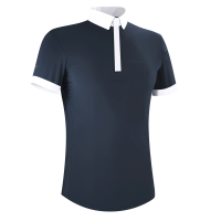 Wettkampf-Poloshirt Flags & Cup Herren Wako Kurzarm Marina