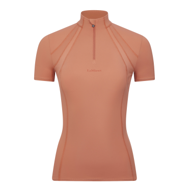 Maglia intima a rete a maniche corte LeMieux Mia Albicocca Arancione