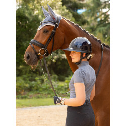 Maglia intima a rete a maniche corte LeMieux Mia Ghiandaia azzurra Blu