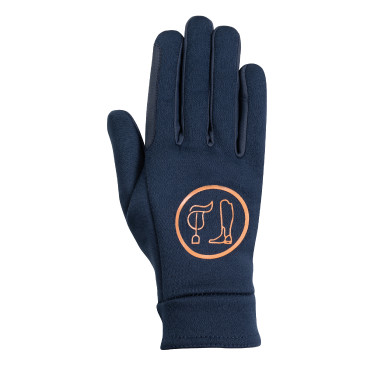 Guanti HKM Lyon Blu scuro