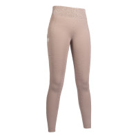 Leggings HKM Lavender Bay con grip in silicone a tutta seduta Talpa
