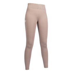 Leggings HKM Lavender Bay con grip in silicone a tutta seduta Leggings HKM Lavender Bay con grip in silicone a tutta seduta