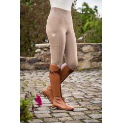 Leggings HKM Lavender Bay con grip in silicone a tutta seduta Leggings HKM Lavender Bay con grip in silicone a tutta seduta