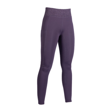 Leggings HKM Lavender Bay con grip in silicone a tutta seduta Lilla scuro Viola Leggings HKM Lavender Bay con grip in silicone a tutta seduta Lilla scuro Viola