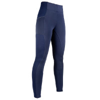 Leggings HKM Mesh Style con grip completo in silicone Blu scuro Leggings HKM Mesh Style con grip completo in silicone Blu scuro