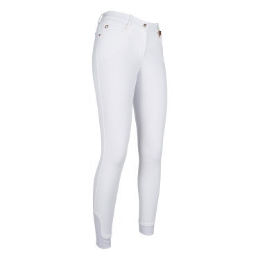 Pantaloni Lauria Garrelli Basic con grip in silicone Bianco