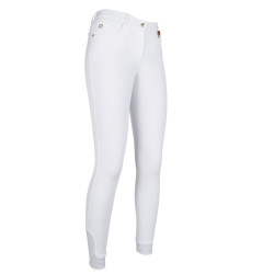 Pantaloni Lauria Garrelli Basic con grip in silicone Bianco