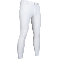 Pantaloni da uomo HKM Sportive full seat in silicone Bianco Pantaloni da uomo HKM Sportive full seat in silicone Bianco