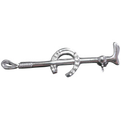 Fermacravatta argento HKM Horseshoe Fermacravatta argento HKM Horseshoe