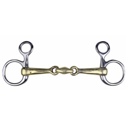 Filet Baucher HKM in maillechort 16 mm con anelli in acciaio inox