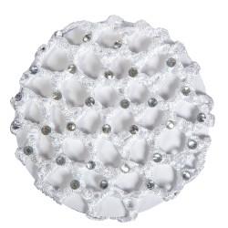 Rete con pietre brillanti HKM Bianco