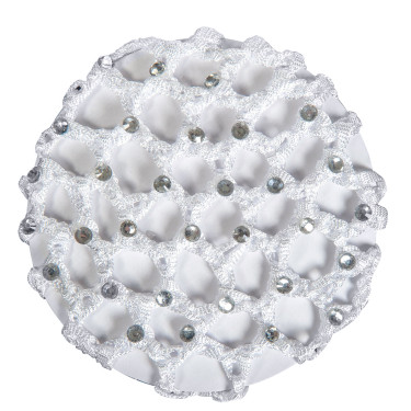 Rete con pietre brillanti HKM Bianco