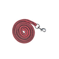 Set cavezza HKM con moschettone e frange staccabili Moka / rosa latte