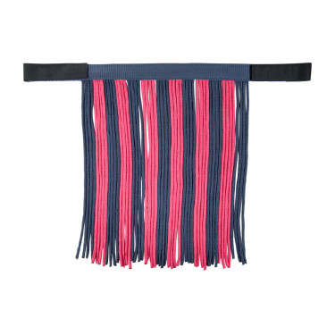 Set cavezza HKM con moschettone antipanico e frange staccabili Grigio / rosa scuro Set cavezza HKM con moschettone antipanico e frange staccabili Grigio / rosa scuro
