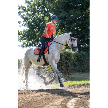 T-shirt HKM Savona Stile Stampato Rosso