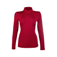 T-shirt tecnico HKM Basic a maniche lunghe Rosso scuro T-shirt tecnico HKM Basic a maniche lunghe Rosso scuro