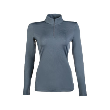 T-shirt tecnico HKM Basic a maniche lunghe Grigio scuro