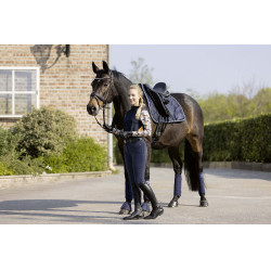 Maglietta tecnica HKM Lyon Active a maniche lunghe Blu scuro Maglietta tecnica HKM Lyon Active a maniche lunghe Blu scuro