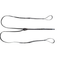 Redini tedesche HKM con fibbie in acciaio inox Nero