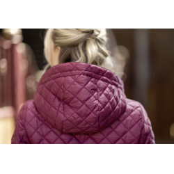 Giacca trapuntata HKM Stella Rosso scuro Giacca trapuntata HKM Stella Rosso scuro