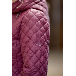 Giacca trapuntata HKM Stella Rosso scuro Giacca trapuntata HKM Stella Rosso scuro