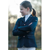 Giacca da concorso HKM Flora Kids Blu scuro