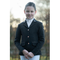 Giacca da concorso HKM Flora Kids Blu scuro Giacca da concorso HKM Flora Kids Blu scuro