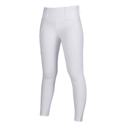 Leggings HKM Lisa con grip in silicone su tutta la seduta Bianco