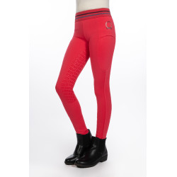 Leggings HKM Aymee con grip in silicone su tutta la seduta Rosa