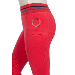 Leggings HKM Aymee con grip in silicone su tutta la seduta Rosa